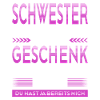 Beste Schwester Geschenk Lustiger Spruch 