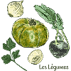 Les Légumes Garden Illustration