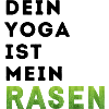 T-Shirt mit Rasen & Yoga Statement