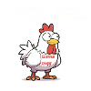 Chicken game white