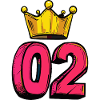 2 Number Jersey Crown