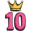 10 Number Jersey Crown