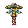 Giraffe Lustig Sombrero