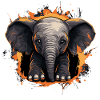 Mignon bébé éléphant