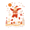Père Noël Basketball Noël