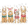 funny shepherd dogs christmas