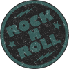 Retro Rock and Roll Badge Design