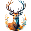 Majestic deer head - Nature Design