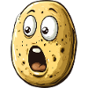 Funny Shocked Potato