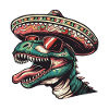 Dinosaur T-Rex Funny Sombrero
