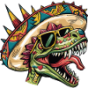 Dinosaur stegosaurus Sombrero