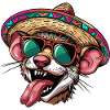 Mouse Comic Funny Sombrero