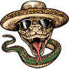 Snake Cobra Comic Funny Sombrero