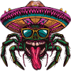 Tarantula Comic Funny Sombrero