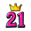 21 Numéro Jersey Couronne