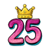 25 Number Jersey Crown