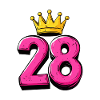 28 Number Jersey Crown