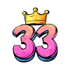 33 Number Jersey Crown