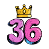 36 Number Jersey Crown