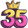 35 Number Jersey Crown