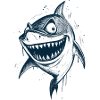 A cheeky, laughing shark