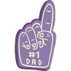 #1 Dad Fanhand Design
