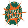Super Dad Comic Style Design