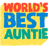 World's Best Auntie Pop-Design
