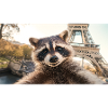 Raccoon in Paris
