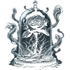 Gotische Schwarze Rose Dark Fantasy