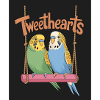 Tweethearts Parakeets Illustration Loving