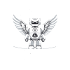 Robot IA avec des ailes