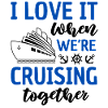Cruise Couple Saying Boat Trip
