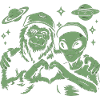 Alien & Bigfoot – Cosmic Friendship