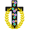 Cross Jesus Crosses Flowers