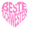Beste Schwester Herz Spruch