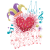 Köln konfetti i hjärtat karneval hjärta Köln