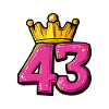 43 Numéro Jersey Couronne