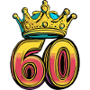 60 Number Jersey Crown