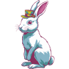 Rabbit with hat