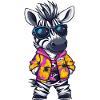 Zebra Comic Lustig Sommer