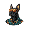 Doberman Dog Funny Summer