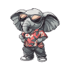 Elephant Comic Funny Summer