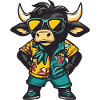 Stier Comic Lustig Sommer