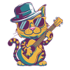 Music Guitar Cat