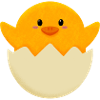 Easter Chick in Egg