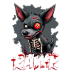 Gruseliger Zombie Hund