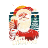 Weihnachtsmann mit Bier