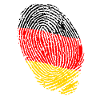 German flag fingerprints