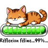 Réflexion Féline à 99% - Chat Mignon